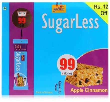 Ritebite - Sugarless 99 Calories Apple Cinnamon Nutrition Bar