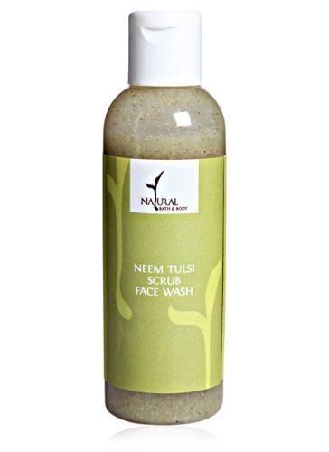Natural Bath & Body Neem Tulsi Scrub Face Wash