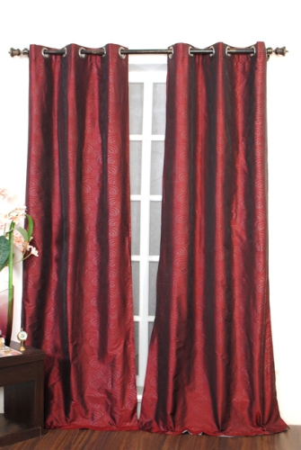 Deco Window Kriti Curtain - Burgundy