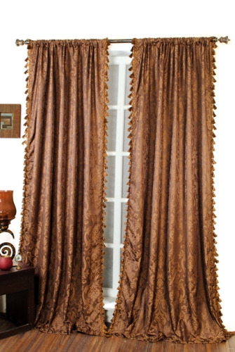 Deco Window Larissa Curtain - Chocolate