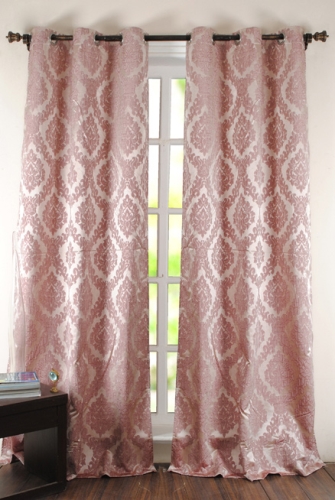 Deco Window Delight Curtain - Dusty Rose