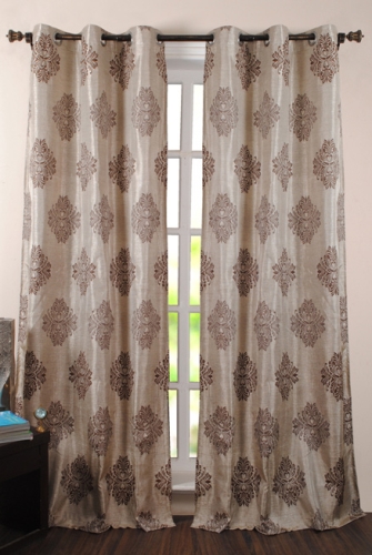 Deco Window Curtain - Dark Beige