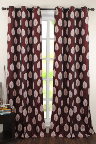 Deco Window Curtain Marshal - Burgundy