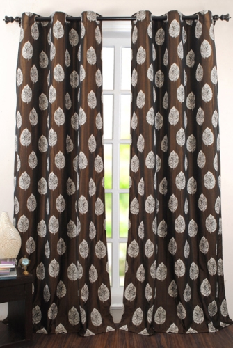 Deco Window Marshal Curtain - Royal Brown