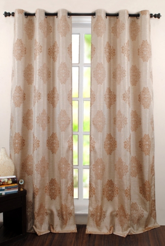 Deco Window Decor Curtain - Brown Beige