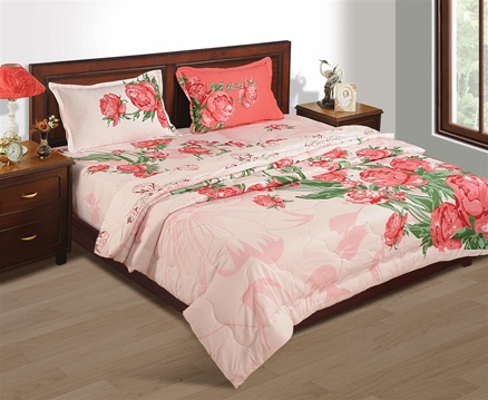 House This Double Comforter 100 GSM - Rose Garden