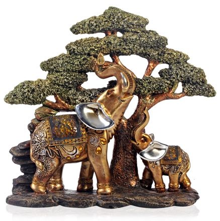 Sunrise Polystone Elephant Showpiece- Model Number 3414