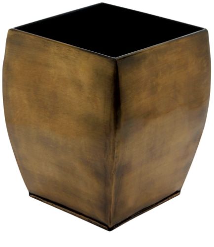Goyal India - Manthan Square Shape With Center Rounded Brass Antique Finish Planter
