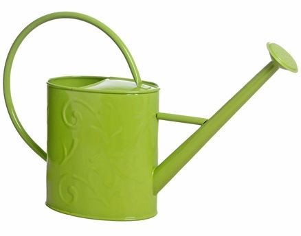 Goyal India - Flower Vase Water Can For Garden Decor With Green Powder Coated Finish