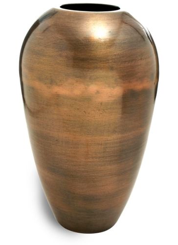 Goyal India - Flower Vase Round Shape In Copper Antique Finish Hand Made