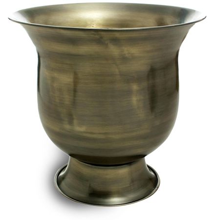 Goyal India - New Hong Kong Bucket Shape Planter Brass Antique Finish