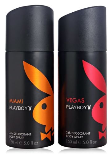 Playboy - Pack Of 2 Deodorants Miami & Vegas