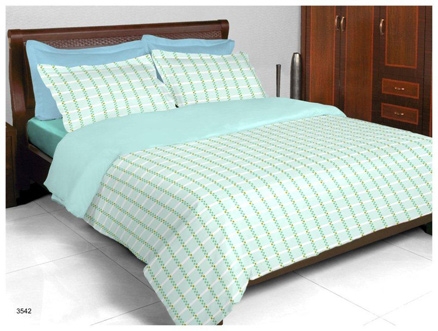 Bombay Dyeing Zinnia Double Bed Sheet - 3542 Blue