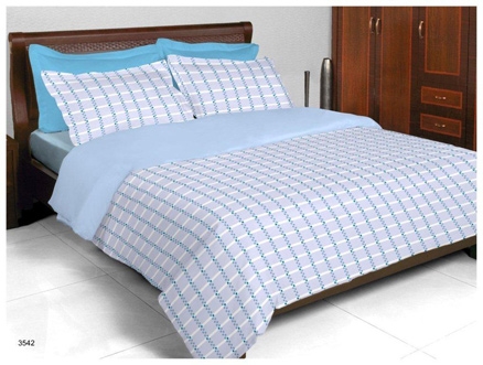Bombay Dyeing Zinnia Double Bed Sheet - 3542 Violet