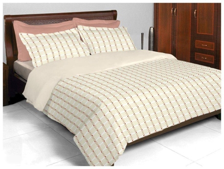 Bombay Dyeing Zinnia Double Bed Sheet - 3542 Cream