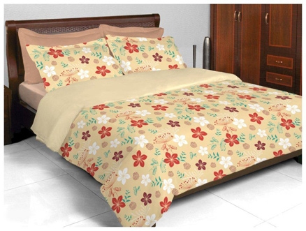 Bombay Dyeing Zinnia Double Bed Sheet - 3545 Yellow