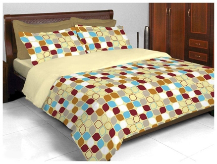 Bombay Dyeing Zinnia Double Bed Sheet - 3546 Yellow