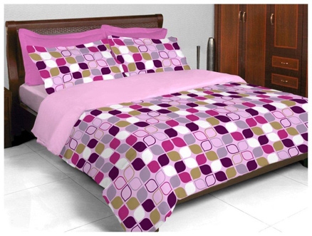 Bombay Dyeing Zinnia Double Bed Sheet - 3546 Pink