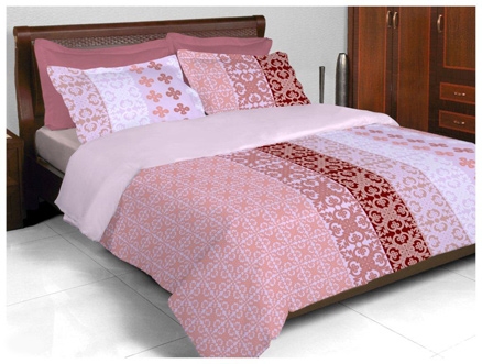 Bombay Dyeing Zinnia Double Bed Sheet - 3547 Orange