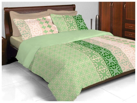 Bombay Dyeing Zinnia Double Bed Sheet - 3547 Olive