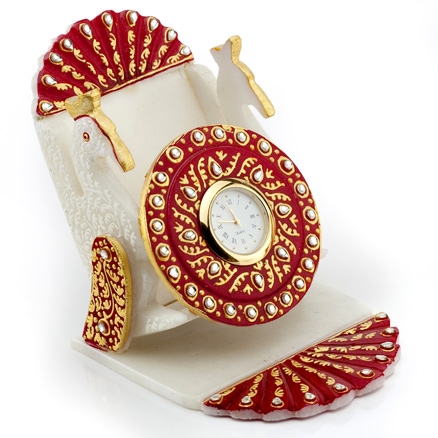 Aapnorajasthan - Gold Embossed Watch With Mobile Holder Model 60