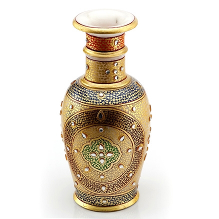 Aapnorajasthan - Heavy Gold Embossed Vase Model 68