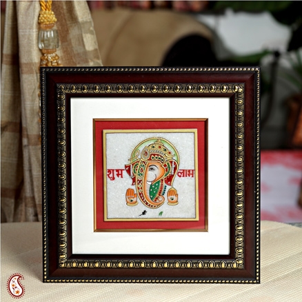 Aapnorajasthan - Gold Painted Lord Ganesh Hanging