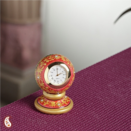 Aapnorajasthan - Round Marble Painted Clock