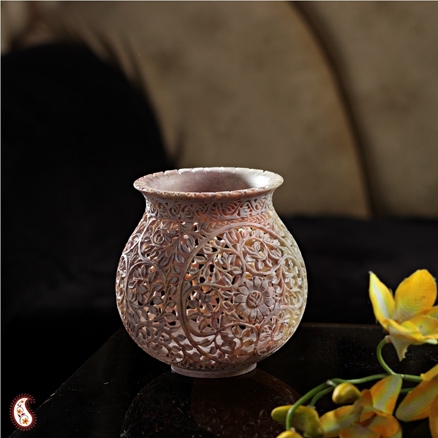 Aapnorajasthan - Artistic Carved Stone Vase