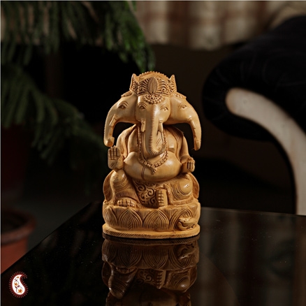 Aapnorajasthan - Well Carved Wooden Ganesh