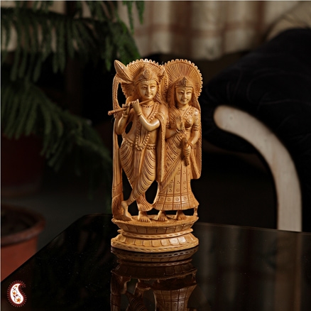 Aapnorajasthan - Adorably Carved Radha And Krishna
