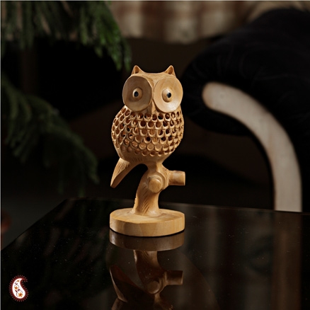 Aapnorajasthan - Fascinatingly Carved Wooden Owl