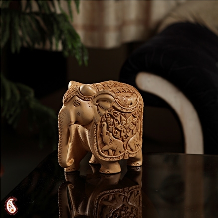 Aapnorajasthan - Exclusively Carved Wooden Elephant