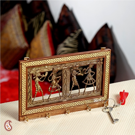 Aapnorajasthan-Tribal Motif Five Key Hanger