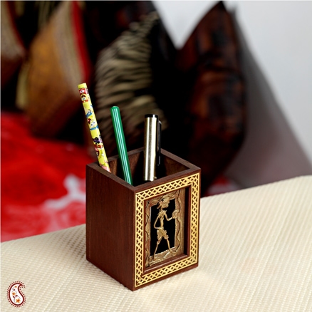 Aapnorajasthan-Attractive Tribal Motif Pen Holder