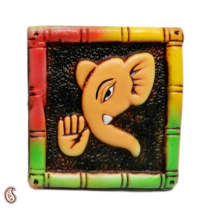 Aapnorajasthan Terracotta Ganesh wall plate