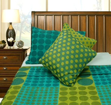 Elysia Double Bed Cover Set - Blue & Green