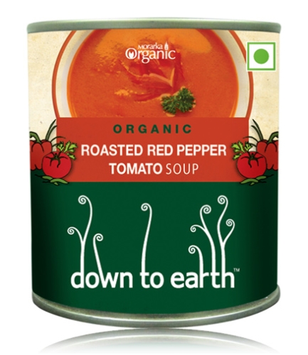 Down To Earth Roasted Red Pepper Tomato Soup