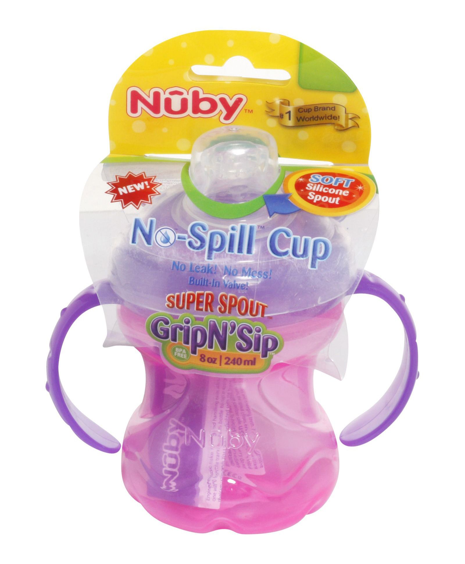 Nuby - No-Spill Cup Super Spout Grip N'' Sip