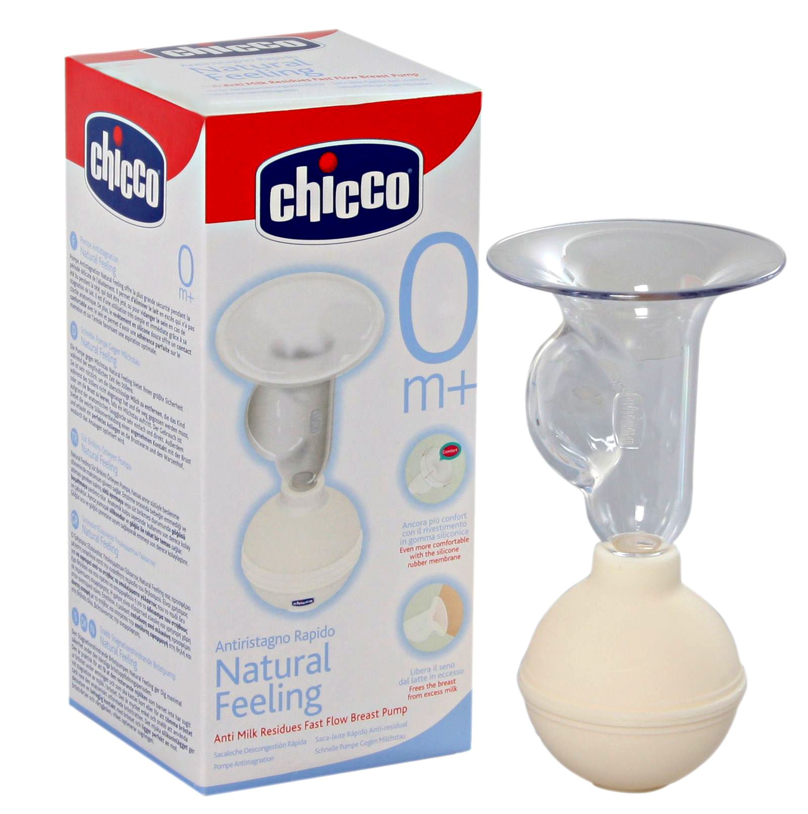 Chicco - Natural Feeling Anti Milk Residues Fast Flow Breast Pump