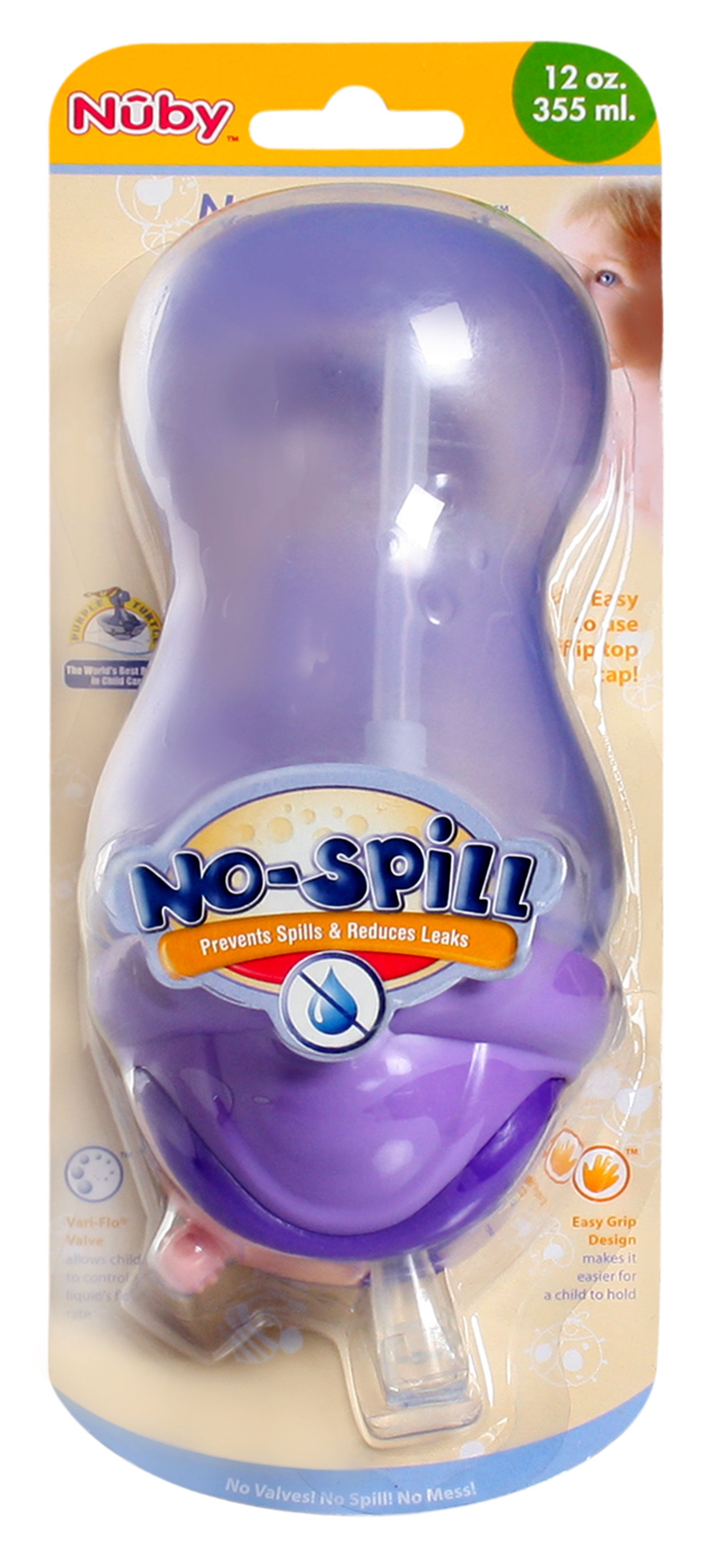 Nuby - No-Spill Flip it with soft silicone straw