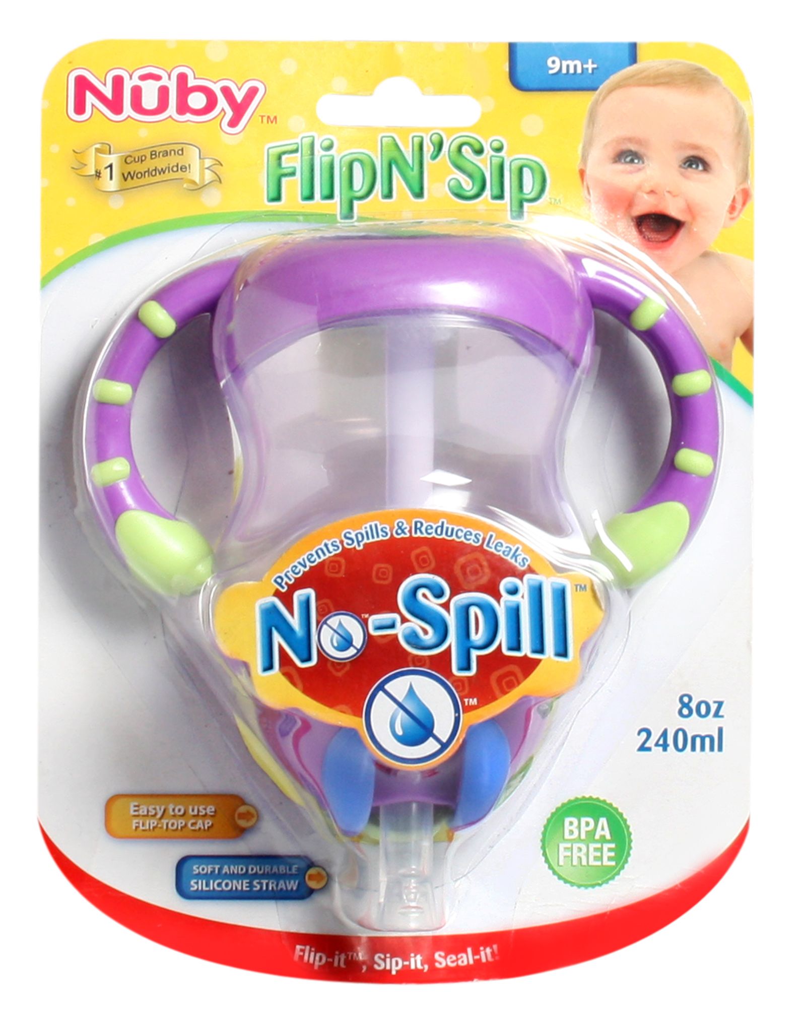 Nuby - Flip N'' Sip Cup with Handle