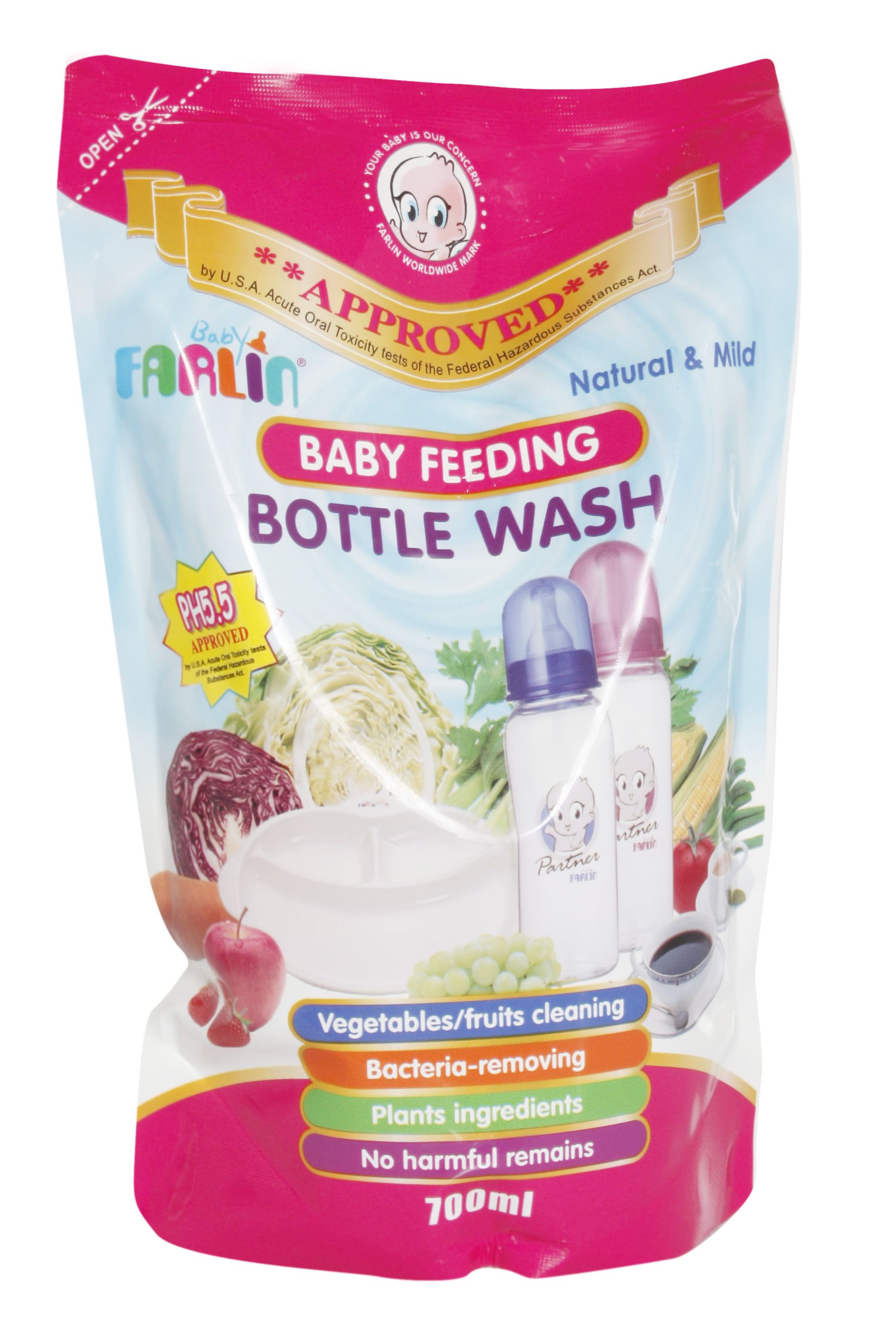 Farlin Baby Feeding Bottle Wash (Refill Pack)