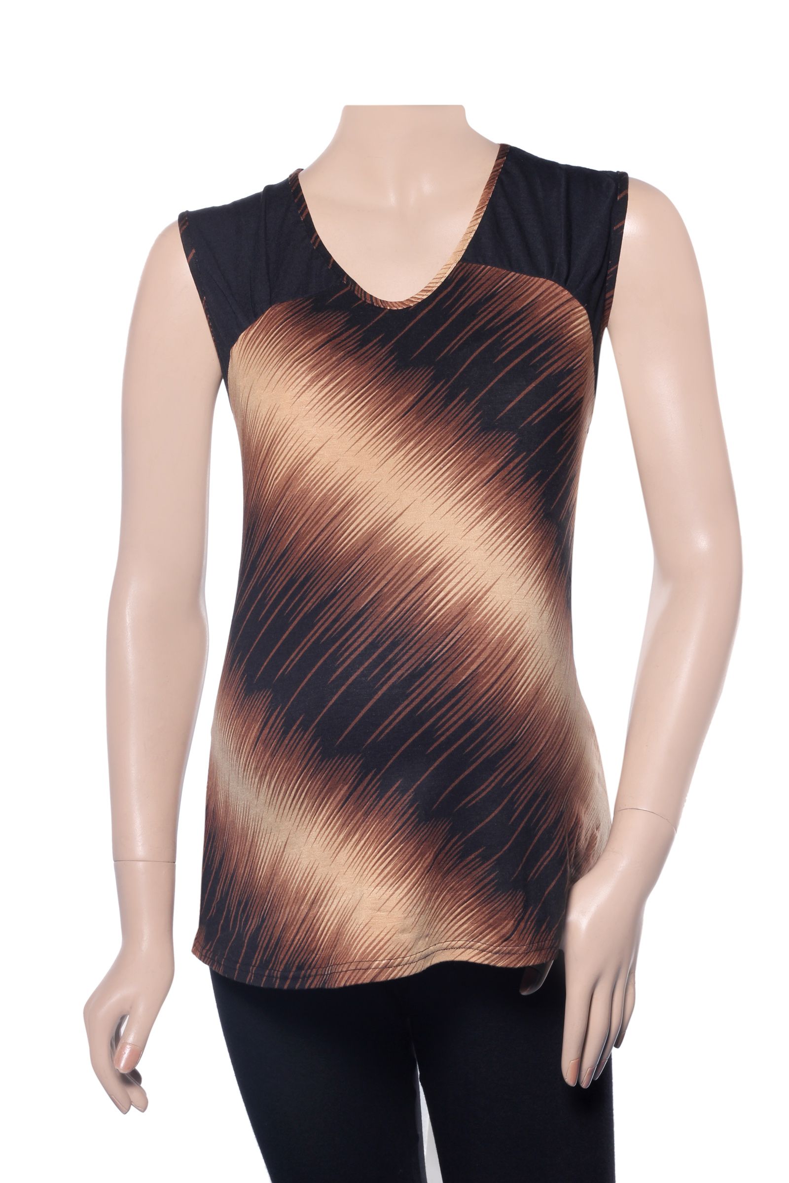 Sleeveless Top - Mouse Brown