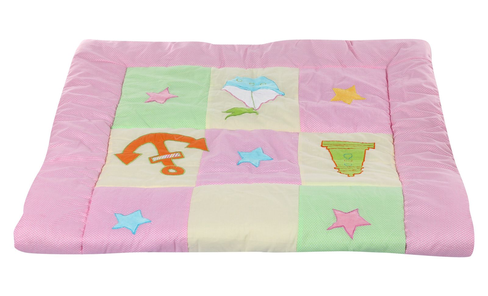 Sapphire Baby Quilt - Light Pink