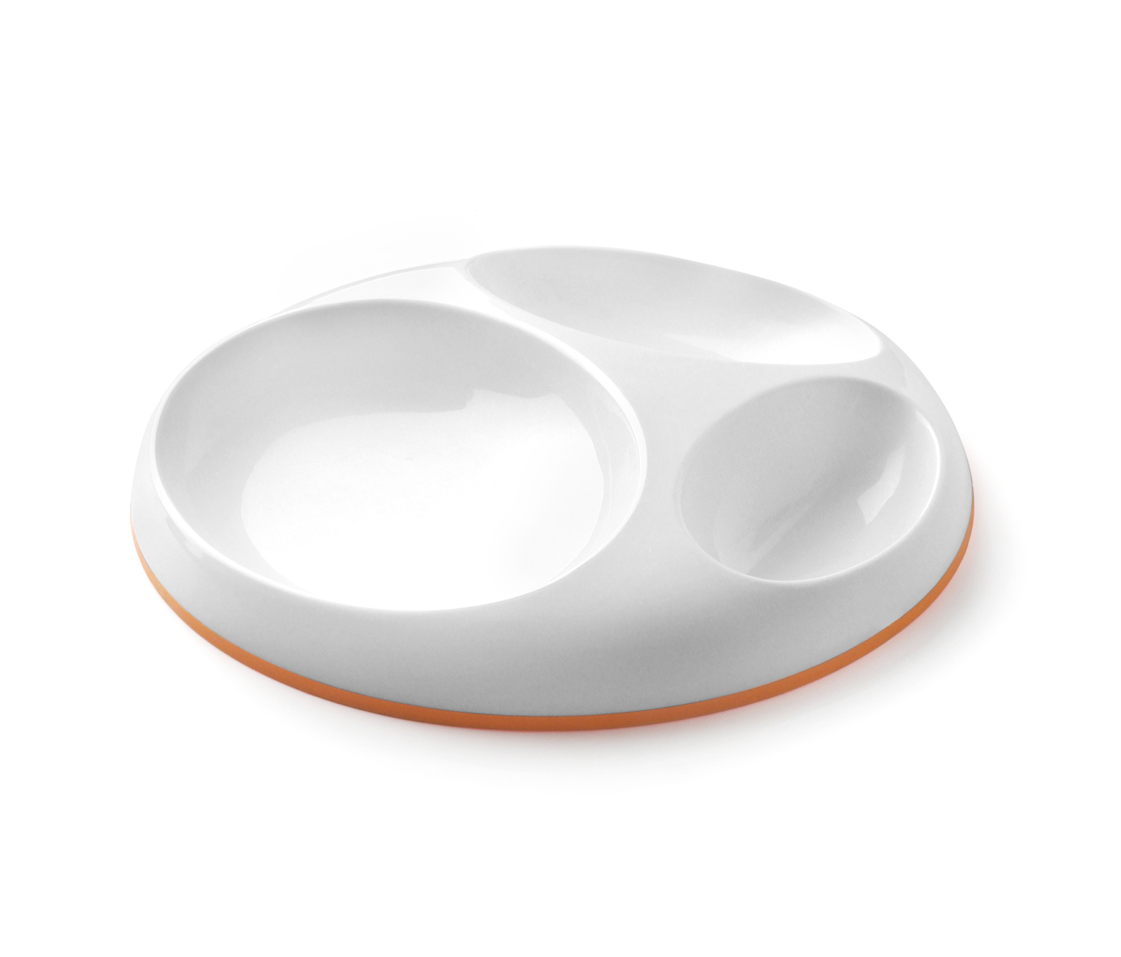 Boon - Saucer - Orange/White