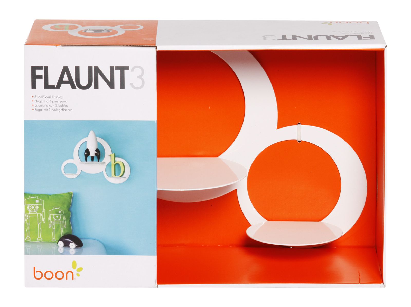 Boon - Flaunt3 - 3 Shelf Wall Display