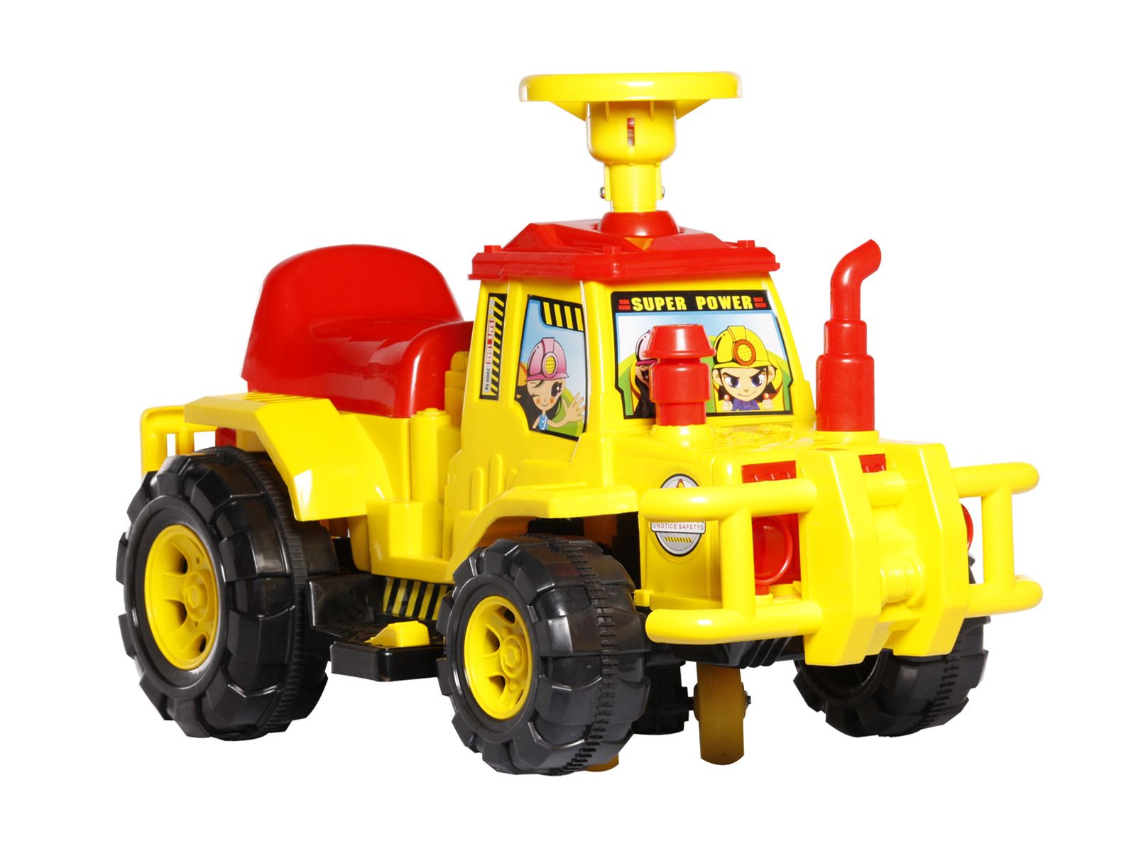 Toyzone Tractor - Red and Yellow