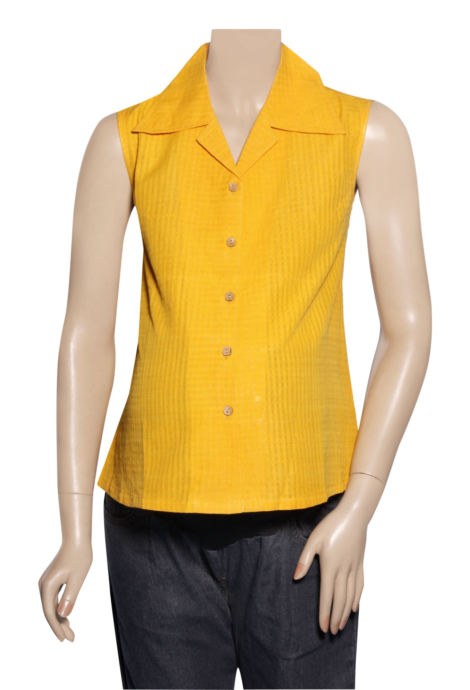 Sleeveless Shirt - Yellow