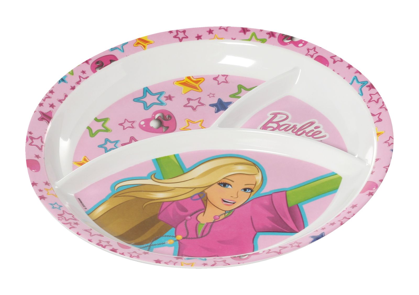 Three Section Plate - Barbie